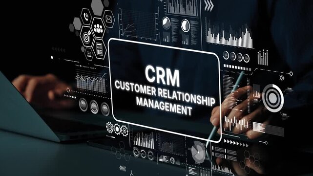 Modern CRM Software Interface for Effective Customer Relationship Management in Digital Business Environment. Asymptotic smart data analytic.