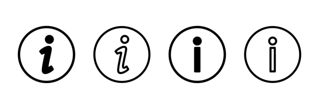 Information sign icon symbol for apps and websites. about us sign and symbol. question mark icon