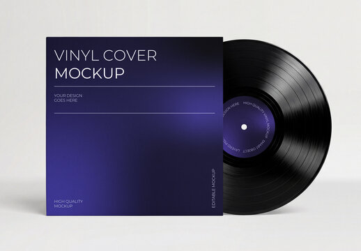 Vinyl Record Sleeve Mockup
