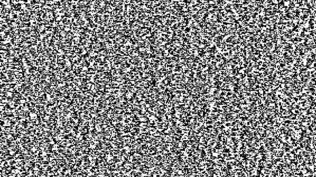 Analog tv noise background for signal loss and broadcast error