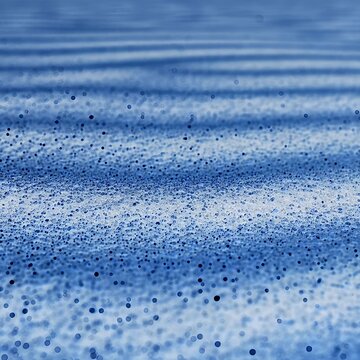 Blue Glitter Sand Texture with Bokeh Sparkles, Abstract Cobalt Blue Dust Background