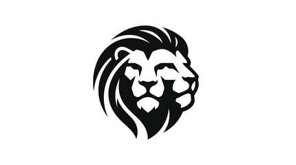 Stylized Lion Head Emblem Logo Design. © cuan