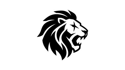 Stylized Lion Head Graphic Design. © cuan