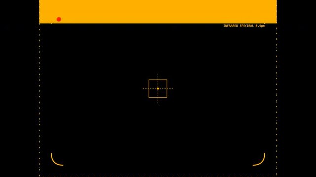 night vision recording interface amber orange night vision surveillance camera screen overlay loop 4k