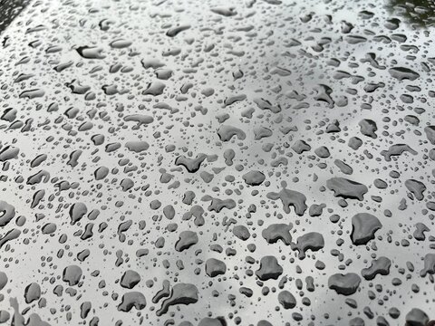 water drops on black background