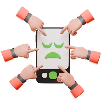 3D Social Judgement and Cyberbullying Icon