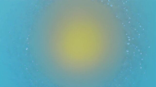 Refreshing Midsummer Sun Icon Surrounded by Circular Crown of Crystal Clear Water Droplets on Transparent Background, Summer Concept Full HD