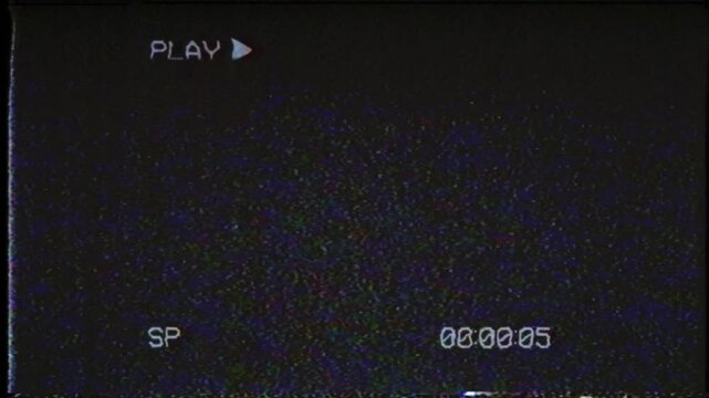 glitch noise analog error countdown animaton