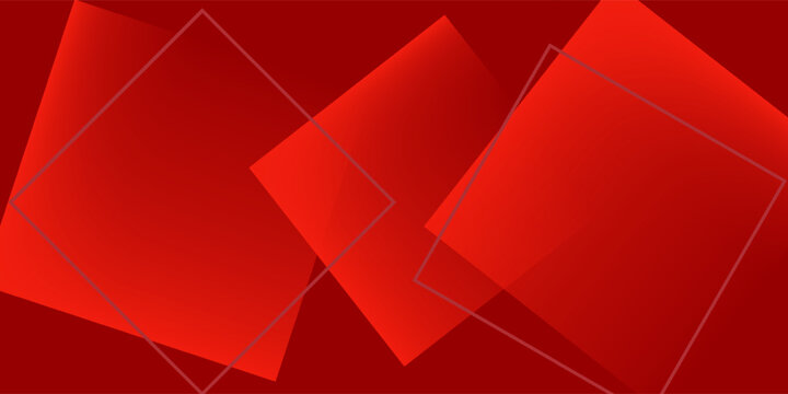 Modern red and orange abstract technology background with digital connection dots, hexagon, speed lights, and lines. Technology particles background. Technology digital hi tech concept background.