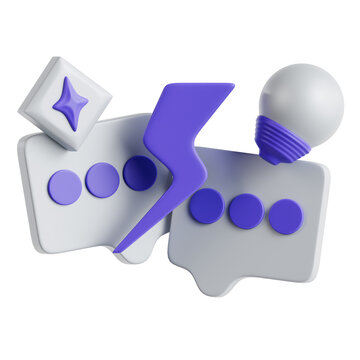 AI Vs Human 3D Illustration