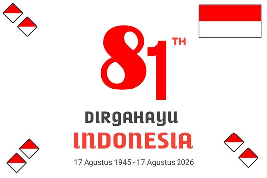 HUT RI 81 Dirgahayu Indonesia Independence Day Design