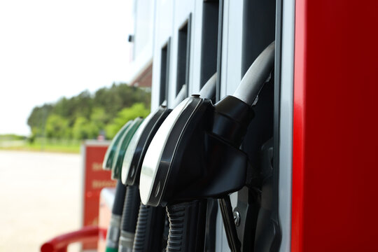 Fuel dispensers are ready for customers to refuel