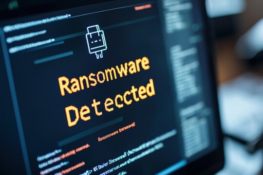 Cybersecurity alert ransomware detected - urgent action required to evaluate risks
