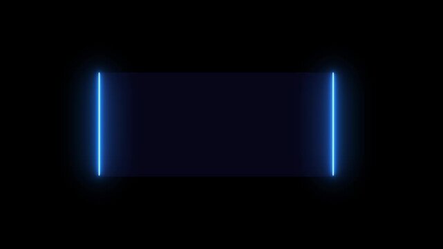 HUD Square Frames ,HUD GUI futuristic element concept design. title. Modern banner, frame of lower third. Neon hologram screen video.