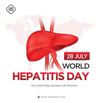 World Hepatitis Day concept. Hepatitis Theme and awareness poster. 
Vector illustration