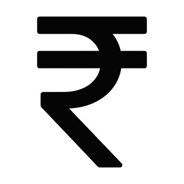 indian rupee currency glyph icon