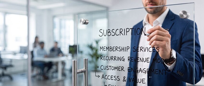 Subscription Service and Membership Business Concept