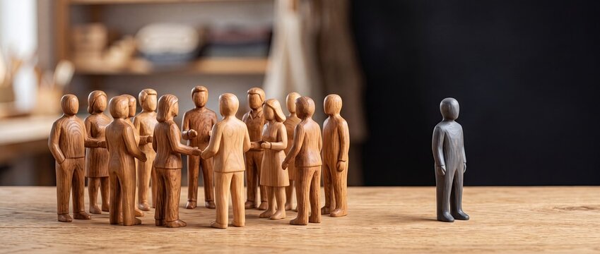 Social Exclusion and Workplace Discrimination Concept