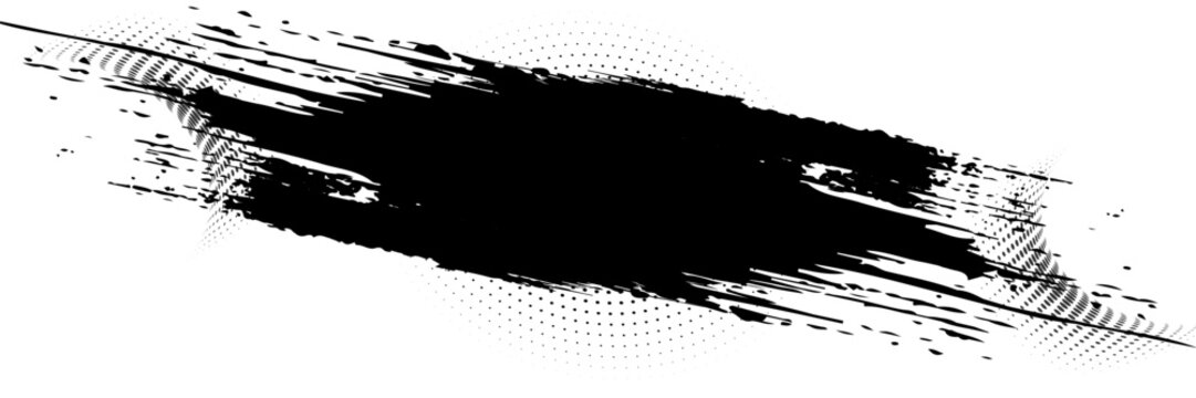 Distorted grunge layer error. Noise destroys texture. Vector trendy deformed glitch shape