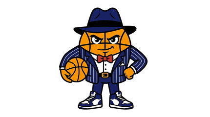 Obraz premium Basketball Mascot Character