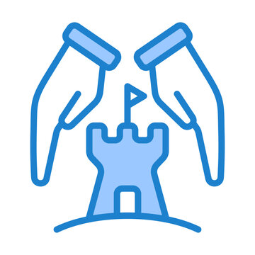 Historic Preservation Icon - Blue Style
