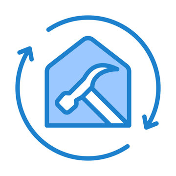 Remodeling Icon - Blue Style