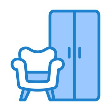 Furniture Design Icon - Blue Style