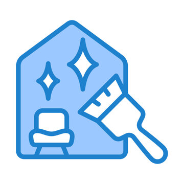 Interior Finishes Icon - Blue Style