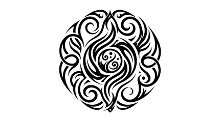 Fototapeta premium Abstract Circular Celtic Knot Design