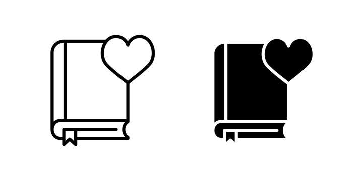 Bible Heart Love dual style icon set
