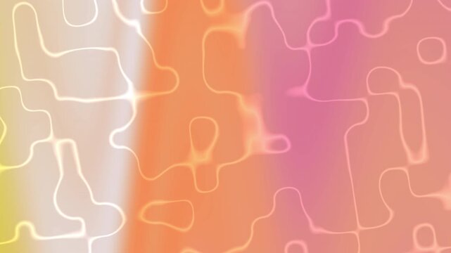 Warm Orange Linear Gradient Background with Abstract Contour Lines and Soft Glow