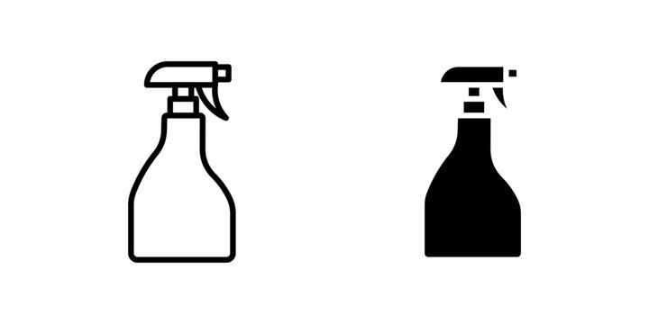 Cleaning Spray Bottle dual style icon set
