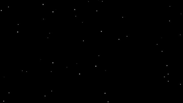 Night stars skies with twinkling or blinking stars motion background. Looping seamless space backdrop.Cartoon colourful stars shining in the sky, animation on black screen, star twinkling.