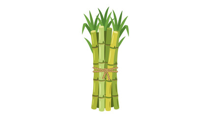 Obraz premium Ganesh Chaturthi festival decoration with bamboo and mango leaves illustration