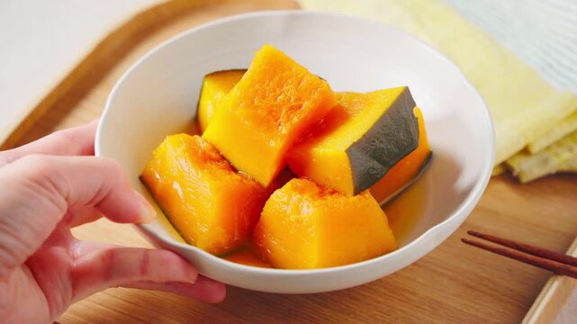 かぼちゃの煮物 定番の和食家庭料理