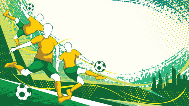 Football Background World Cup 2026 Vector