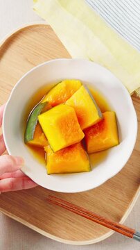 かぼちゃの煮物 定番の和食家庭料理