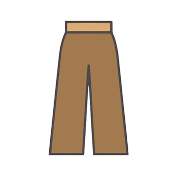 Brown culottes