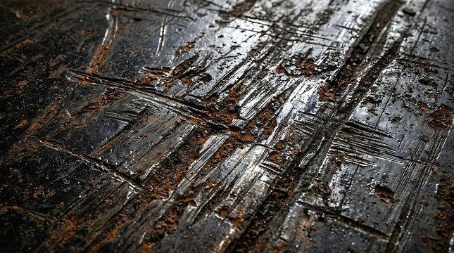 Weathered Metal Surface Closeup Detail.