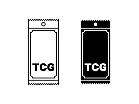 「TCG」トレーディングカードブースターパックアイコンセット