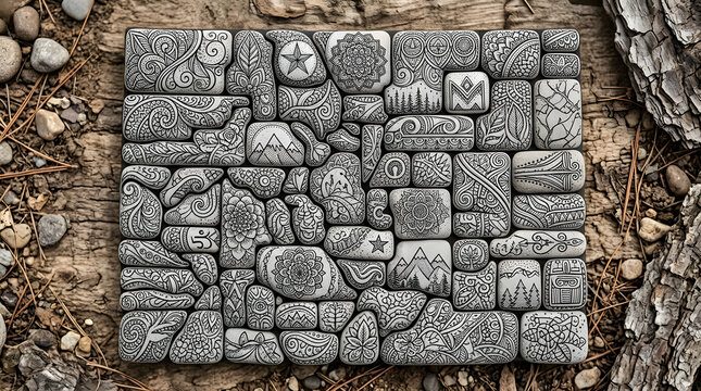 Gray Stone Wall Texture Background Ancient Brick Wall Pattern