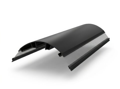 Black Molded Polymer Ridge Vent Section