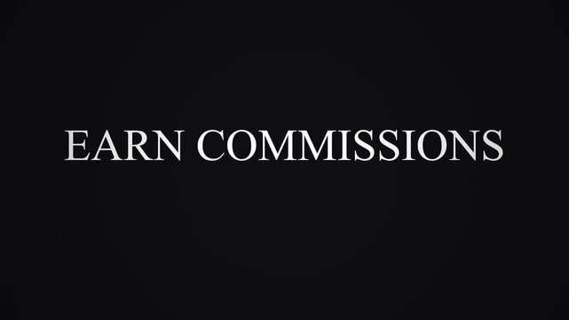 Affiliate Marketing and Partner Program Passive Income Business Text Animation