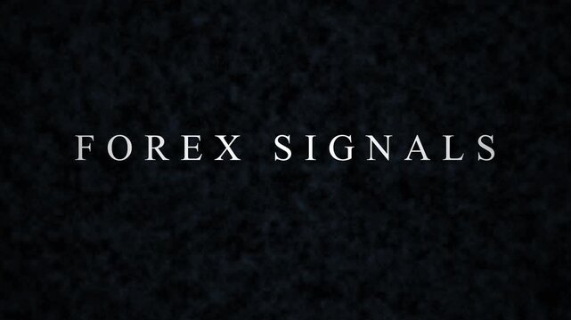 Stock Market and Crypto Trading Forex Signals Cinematic Text Animation