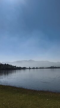 Peaceful View of Situ Cileunca Lake in Pangalengan, West Java, Indonesia