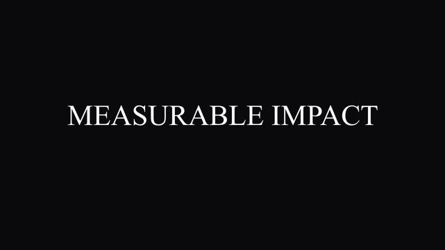 Measurable Impact Continuous Improvement Next Level Growth Text Animation Video