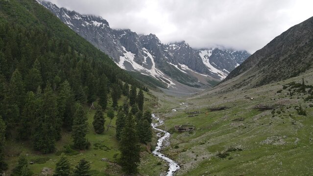 Mesmerizing view of Sherqilla Nullah, Ghizer Valley, Gilgit-Baltistan, Pakistan 