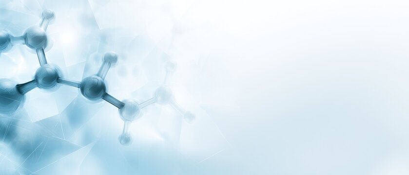 Abstract molecule structure science and technology concept