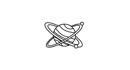 Saturn Planet with Ring System. © Lo