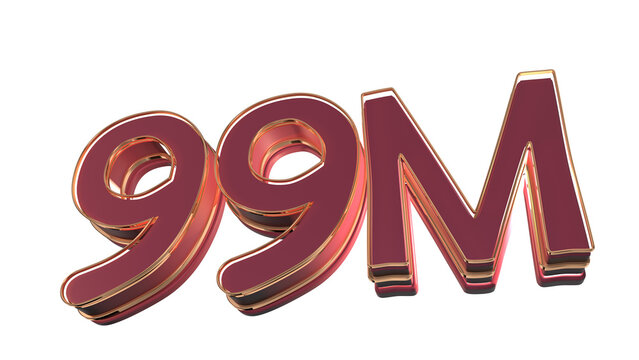 Red 3d number 99 million